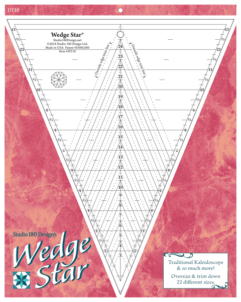 A poster of wedge star with a inverted triangle in white